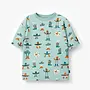 Turquoise T-Shirt with Western Motifs Child