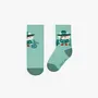 Turquoise Socks with Cactus and Cat Pattern Baby
