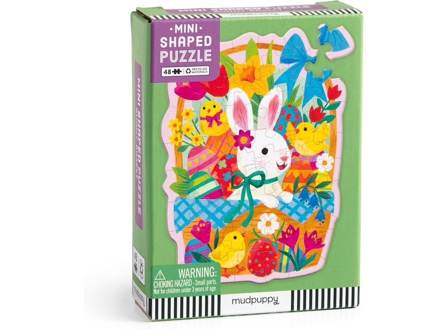 Bunny Basket 48pc Mini Shaped Puzzle