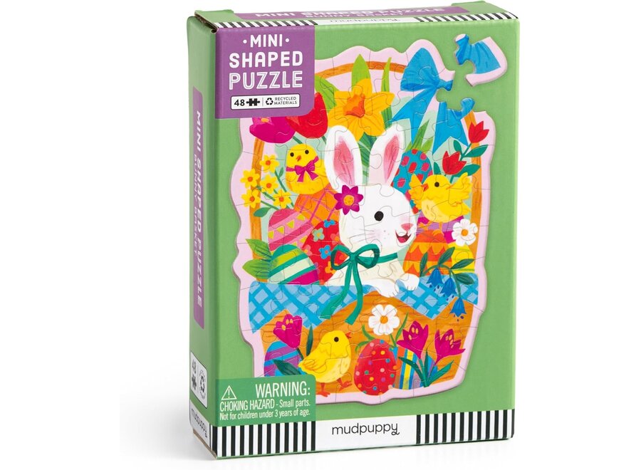 Bunny Basket 48pc Mini Shaped Puzzle