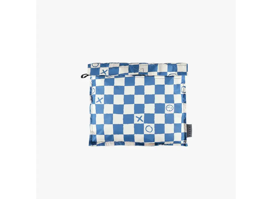 Blue Rain One-piece with Checkered pocket