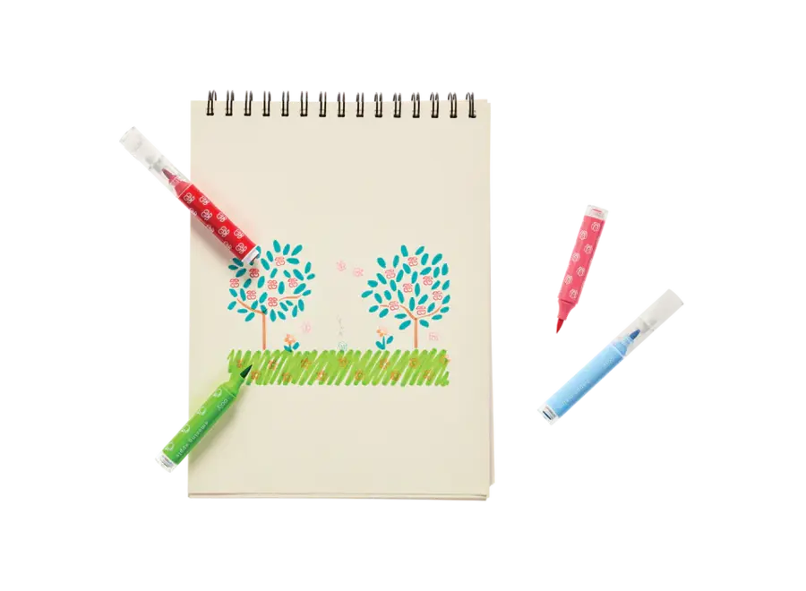 Stampables Double-Ended Stamp & Brush Markers (set of 18)