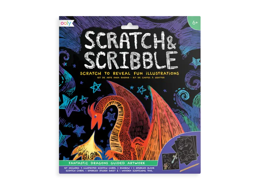 Scratch and Scribble Fantastic Dragons