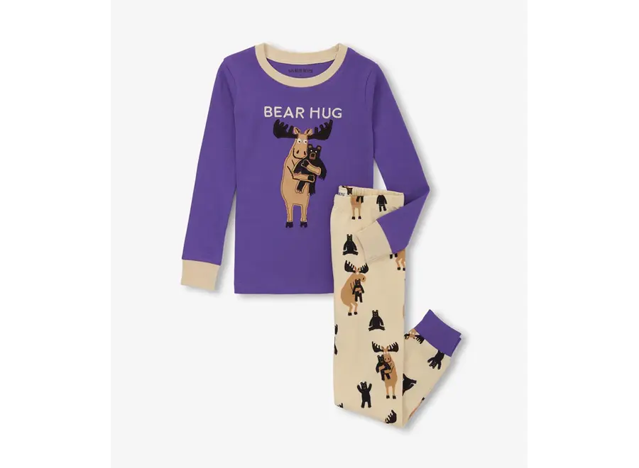 Moose Bear Hug Pajama Set
