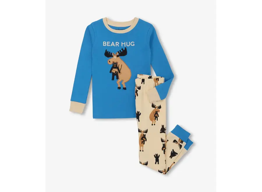Moose Bear Hug Pajama Set