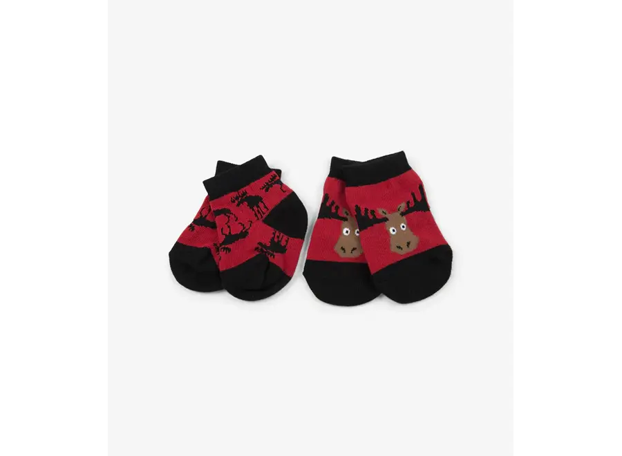 Moose 2-pack baby socks