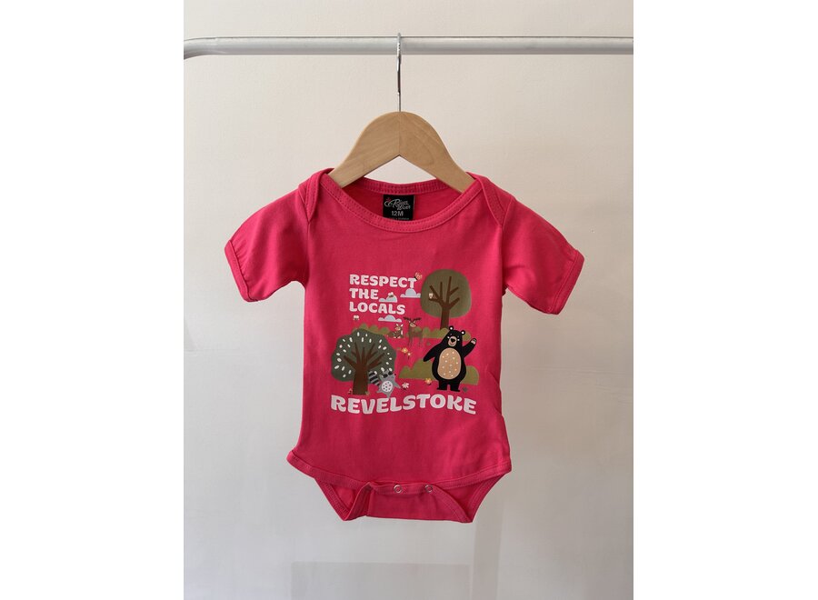 Infant Onesie "Respect the Locals Revelstoke"