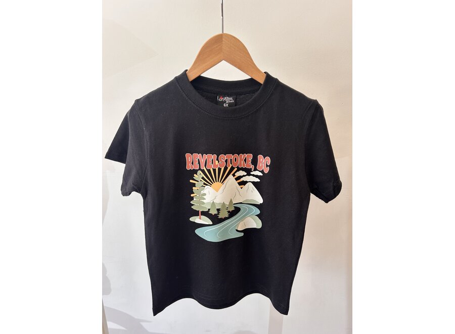 Youth "Retro Mountain Revelstoke, BC" T-Shirt