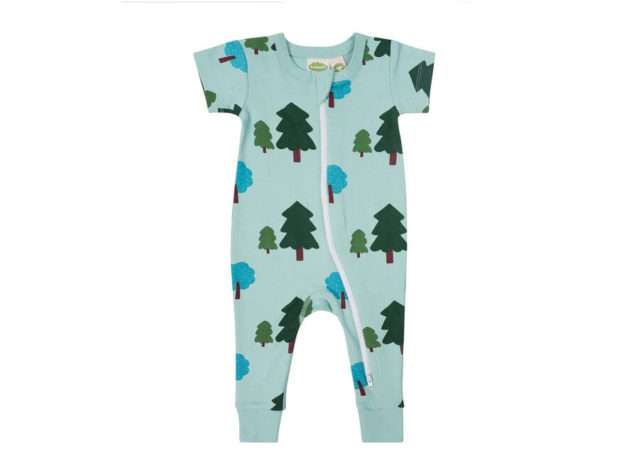 2-Way Zip Romper - Short Sleeve