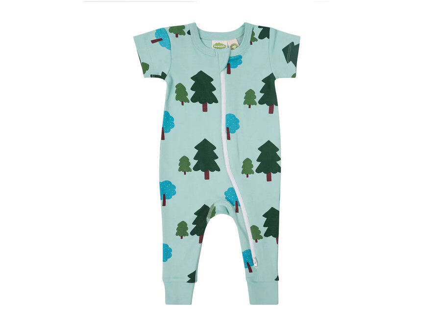 2-Way Zip Romper - Short Sleeve