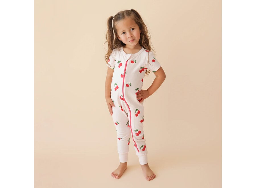 2-Way Zip Romper - Short Sleeve