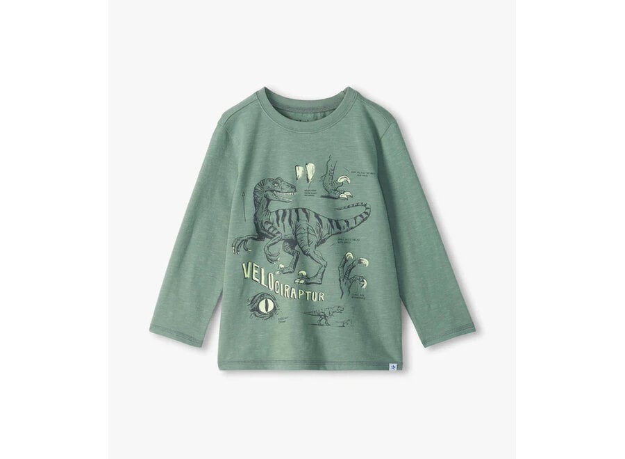 Velociraptor Glow in the Dark Crew Neck Tee