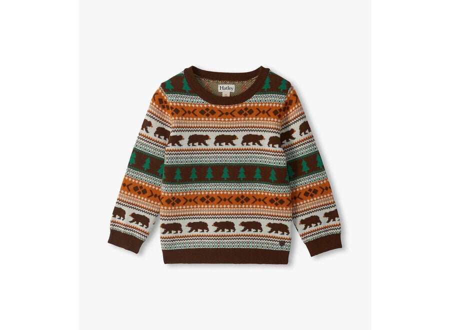 Forest Bear Crew Neck Sweater