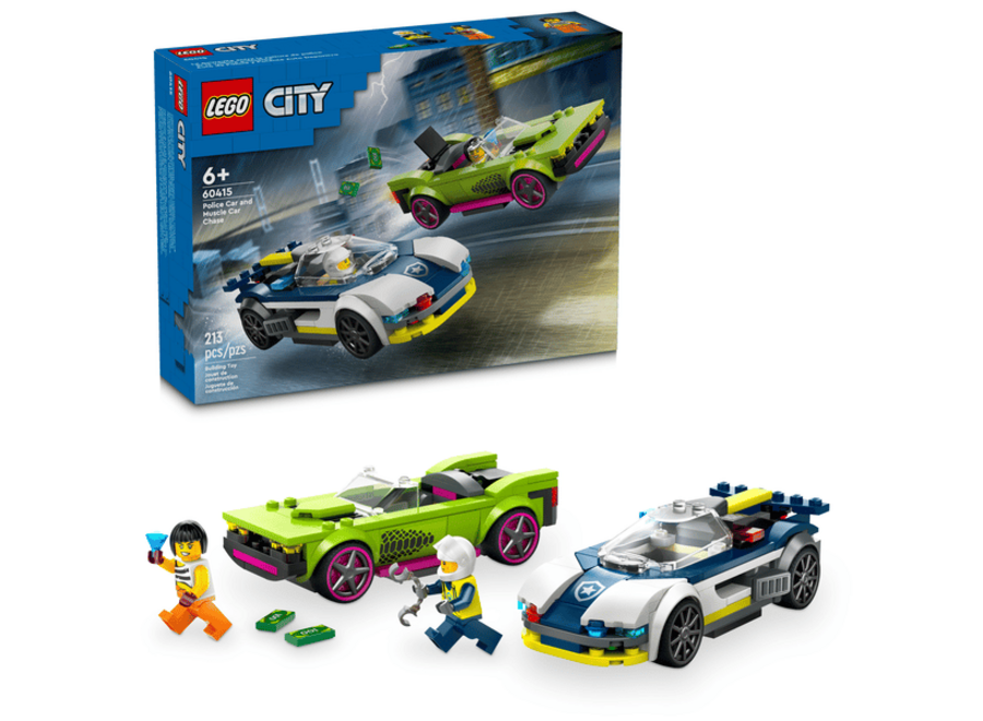 Police Car and Muscle Car Chase