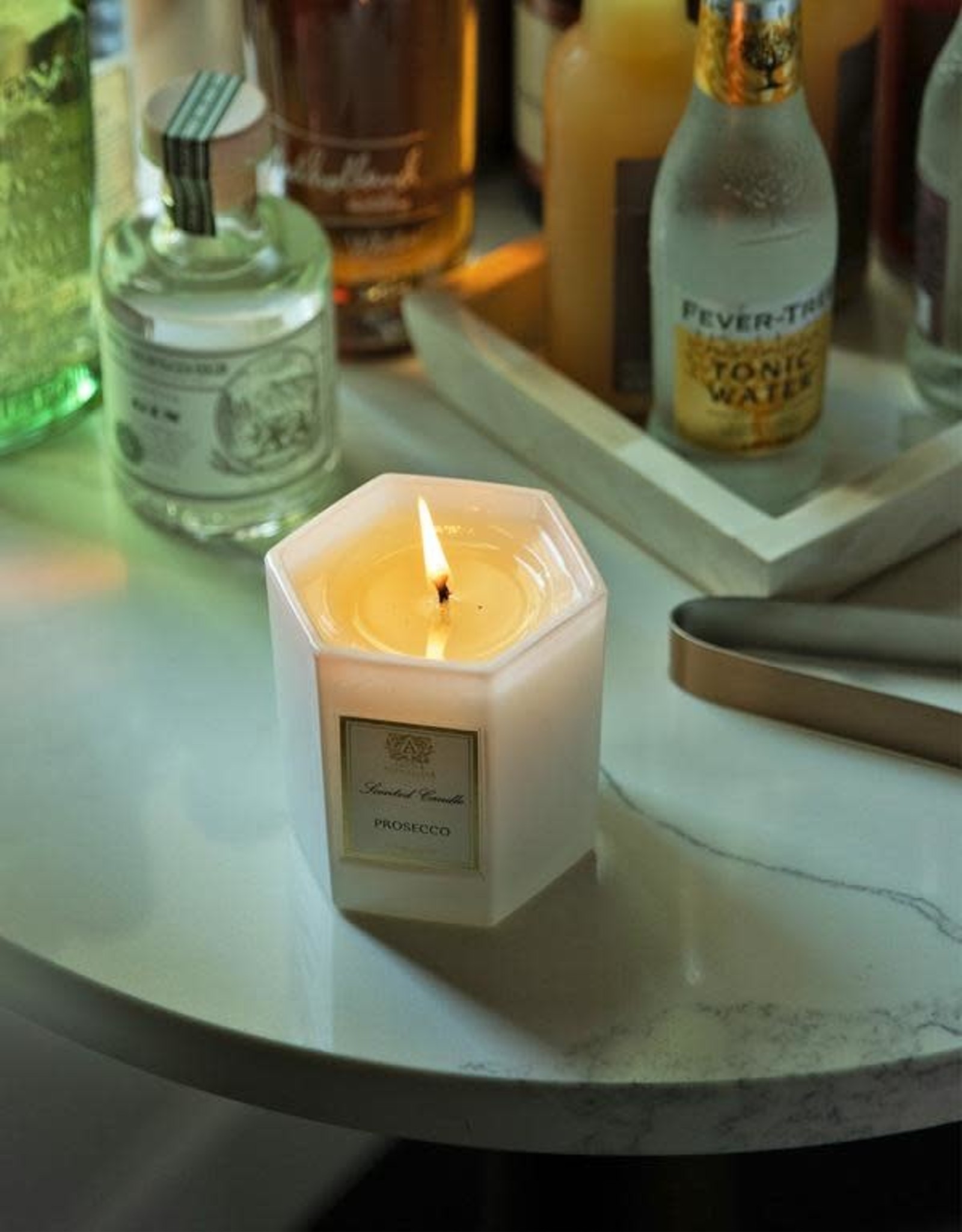 A-Farm Prosecco  Hexagonal Candle 9 oz