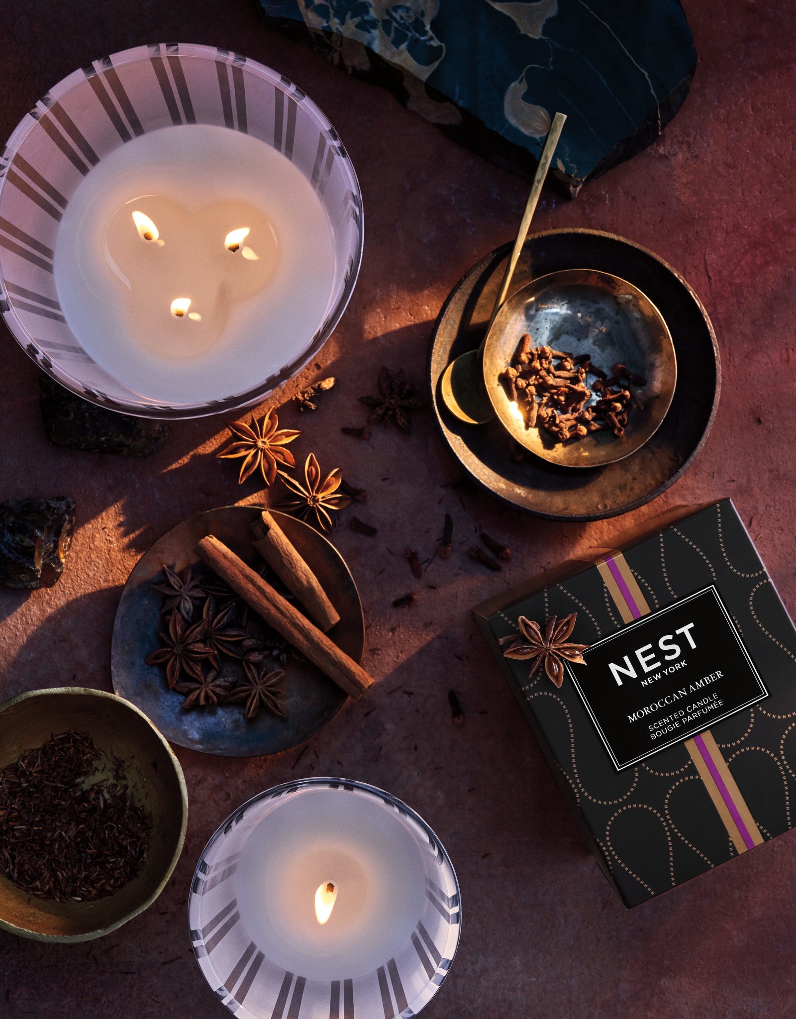 NF-NY Moroccan Amber  3-Wick Candle
