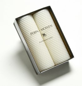 PerMow Beeswax Hurricane Candles - 6" Box of 2