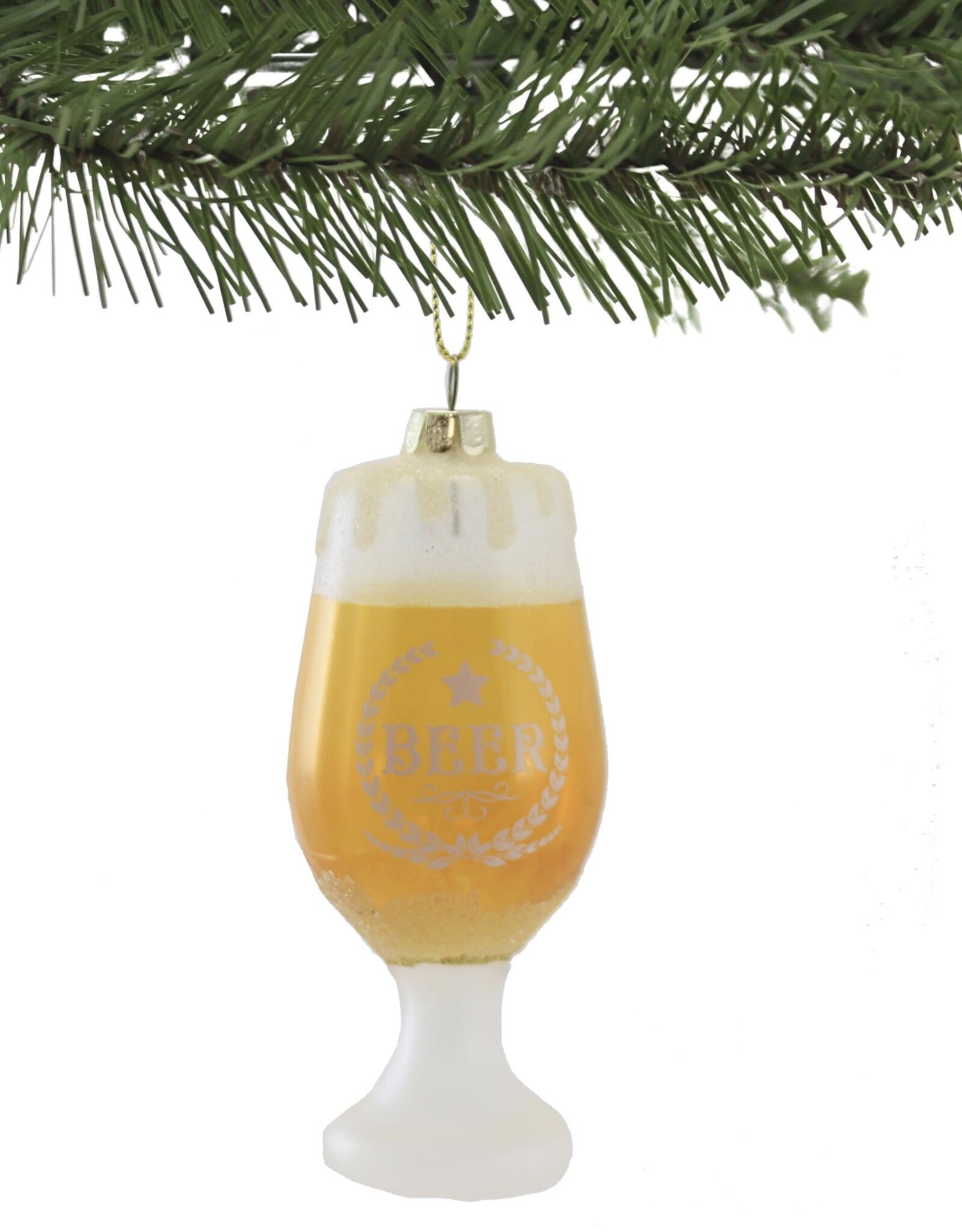 One Hundred 80 degrees Beer Glass Ornament - 5.5"