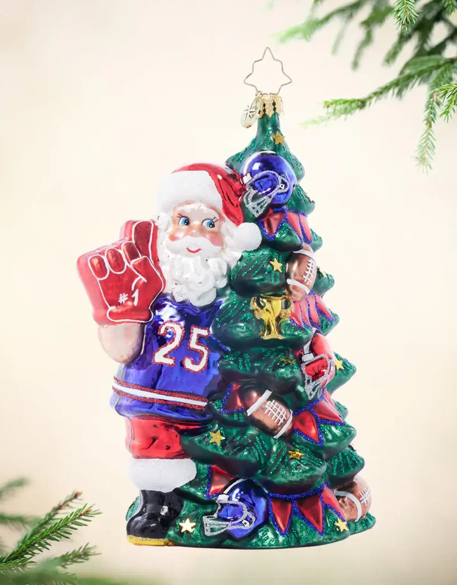 Radko Gridiron Holiday Cheer