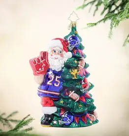 Radko Gridiron Holiday Cheer