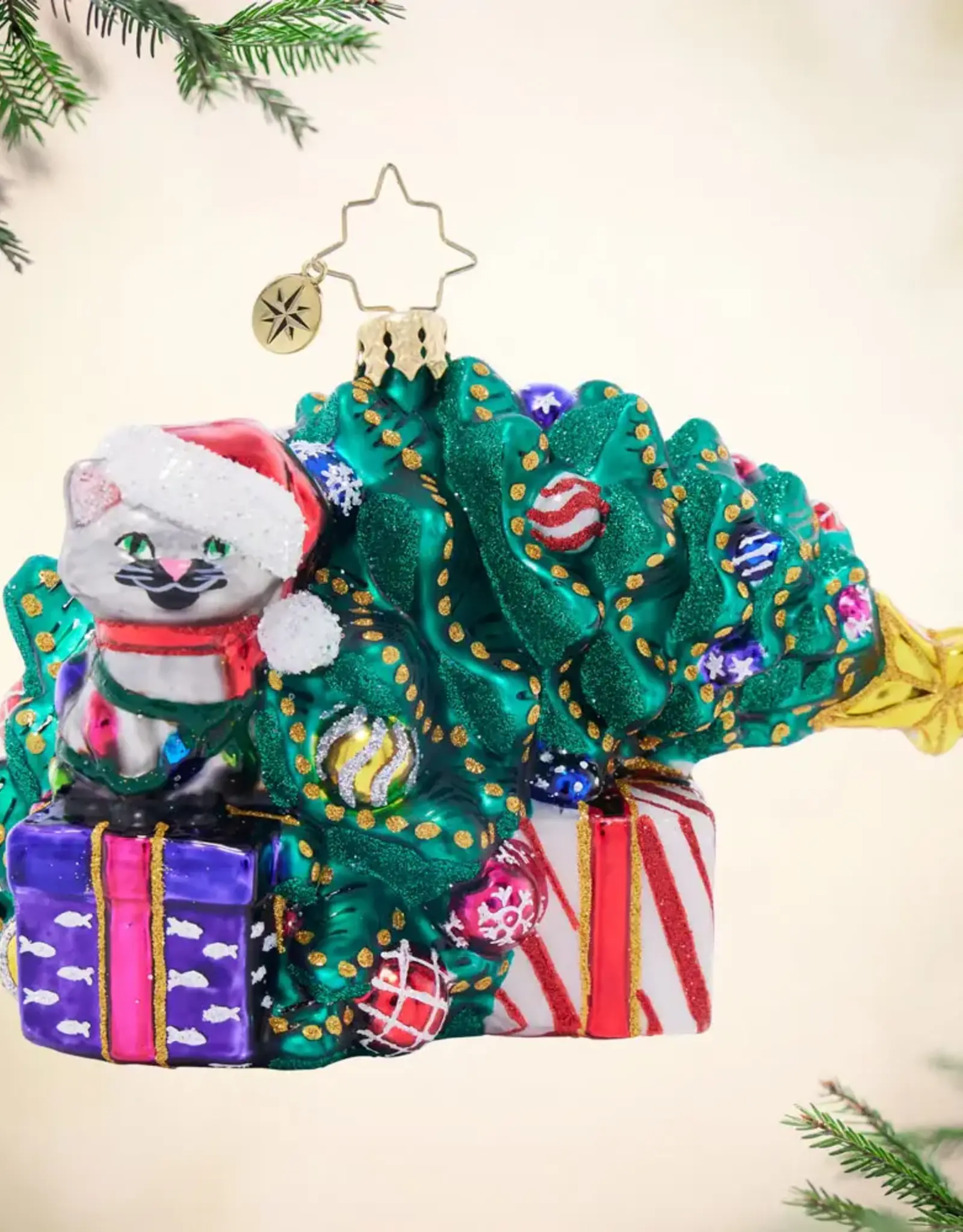 Radko Festive Feline Fiasco