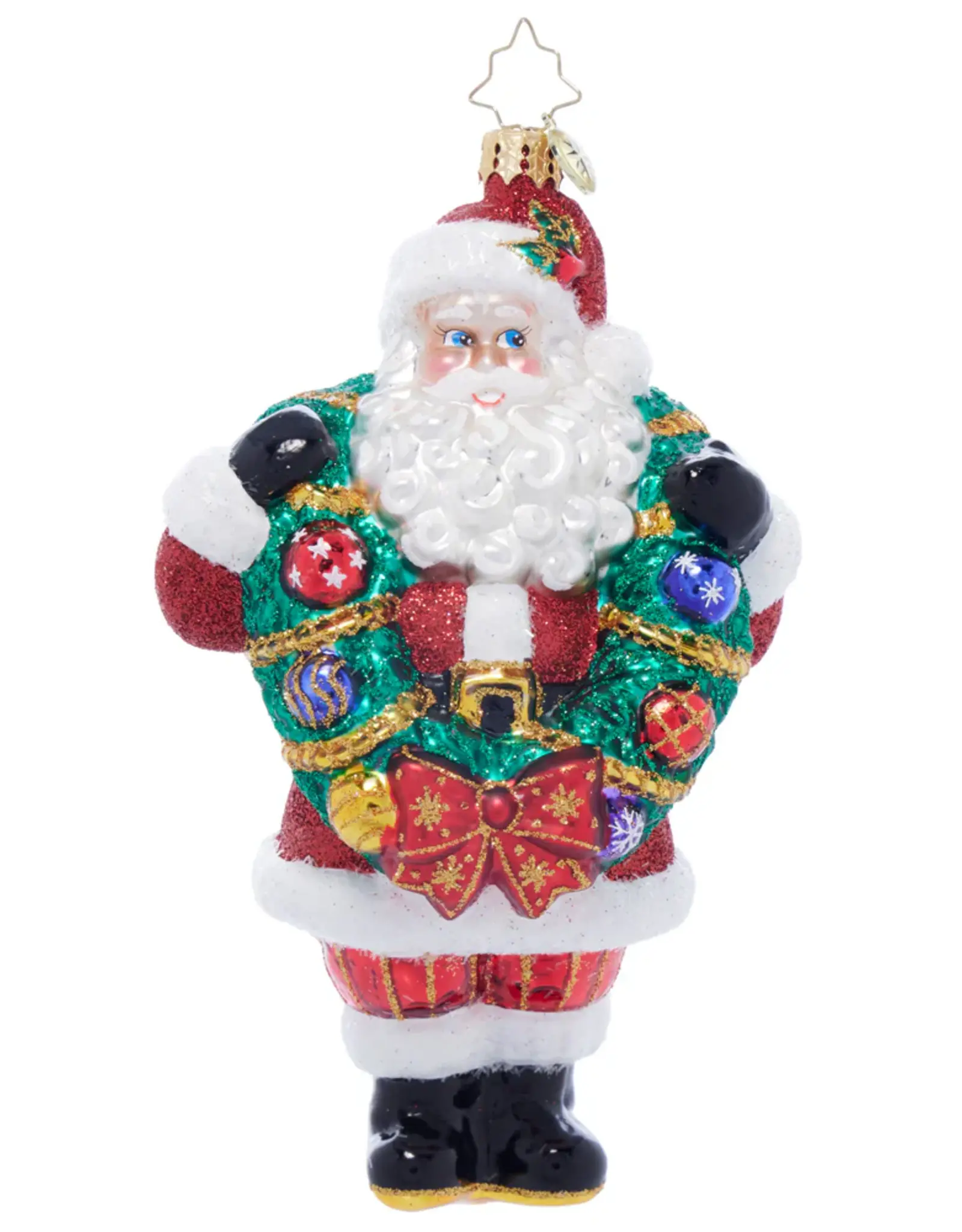 Radko Wreath Wrangler Claus