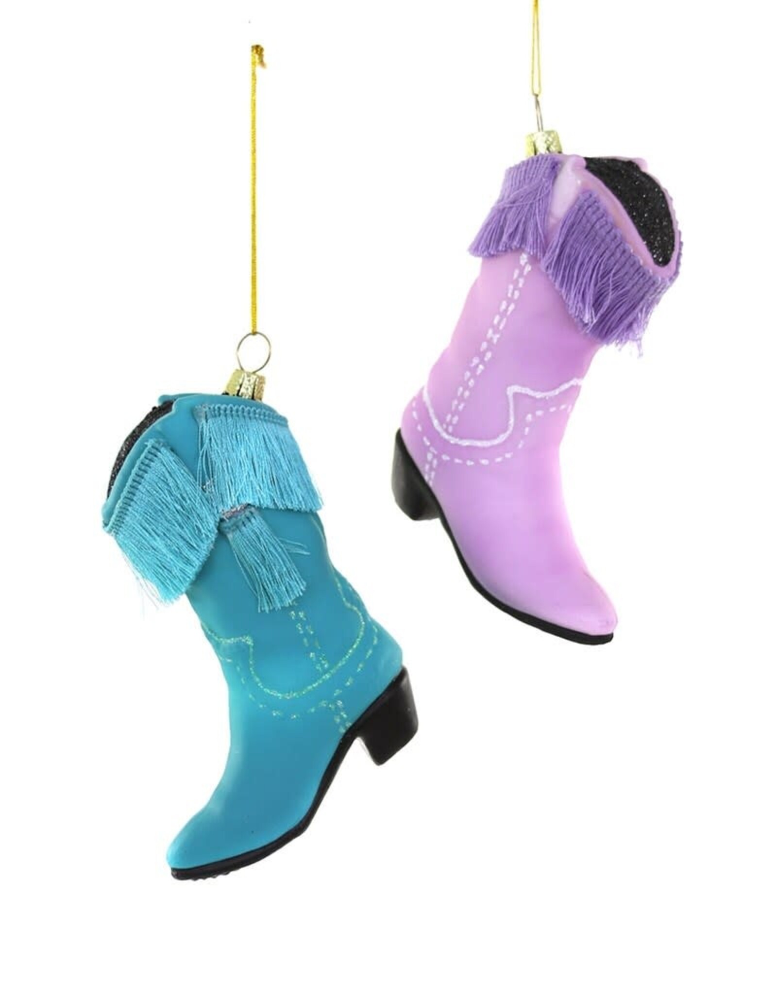 CF-Co Fringed Cowboy Boots - Pink