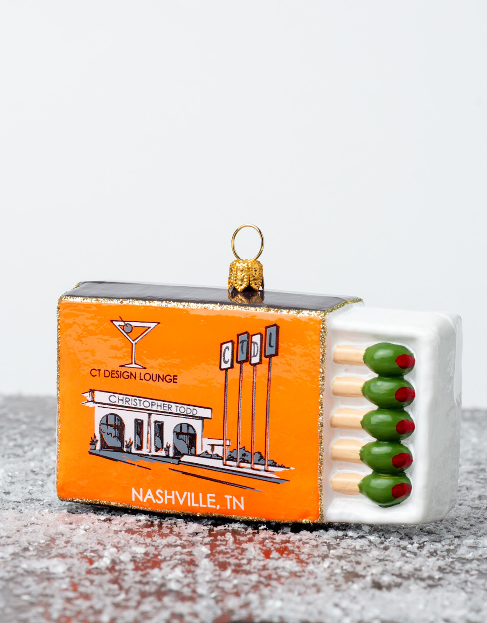 JTW Christopher Todd Ornament - Match Box