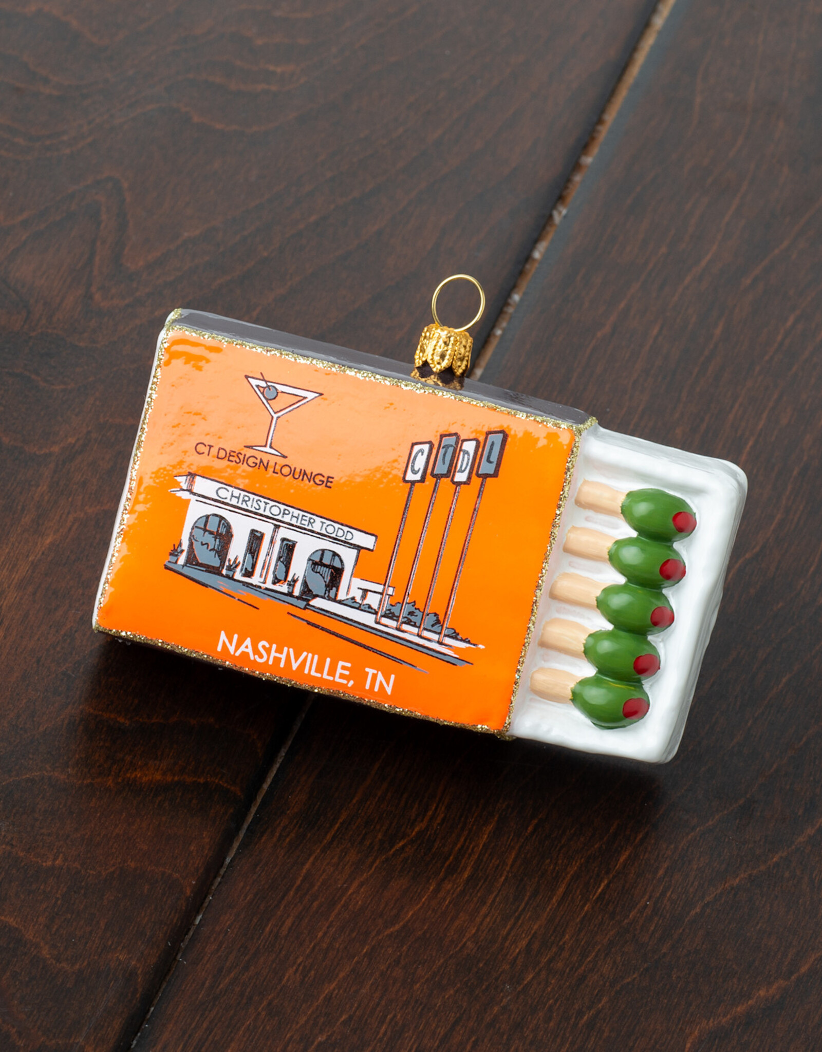 JTW Christopher Todd Ornament - Match Box