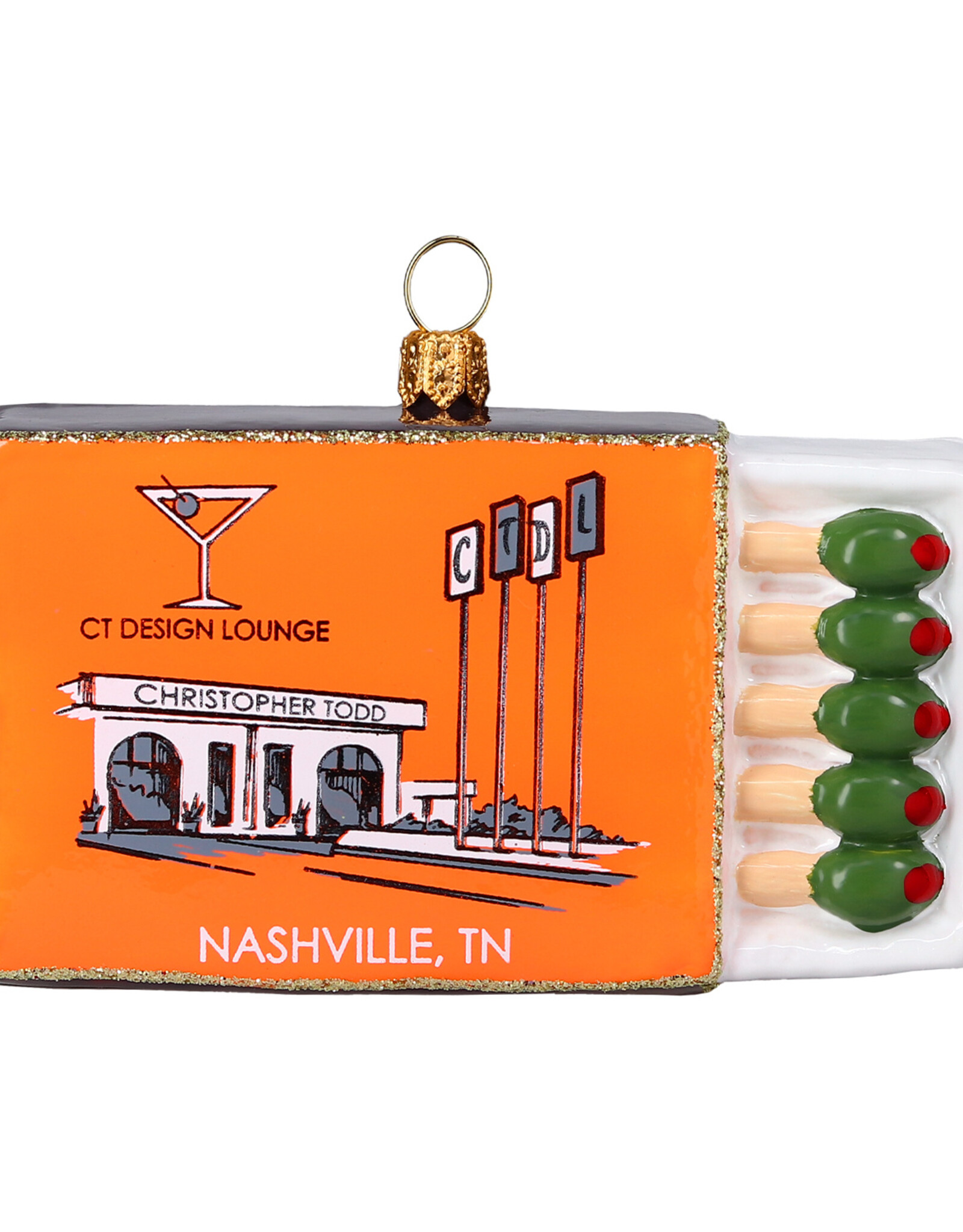 JTW Christopher Todd Ornament - Match Box