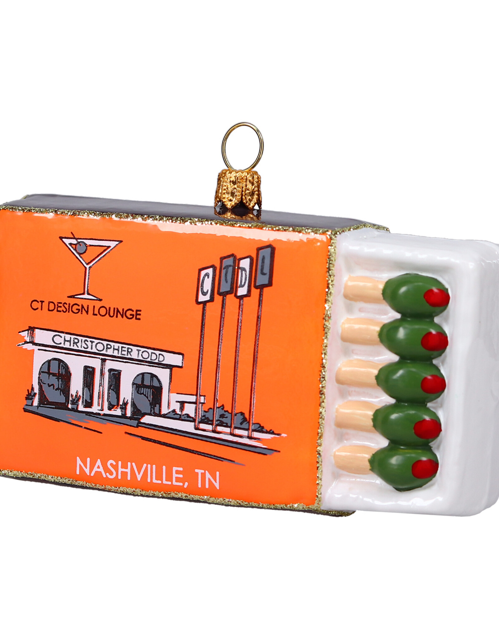 JTW Christopher Todd Ornament - Match Box