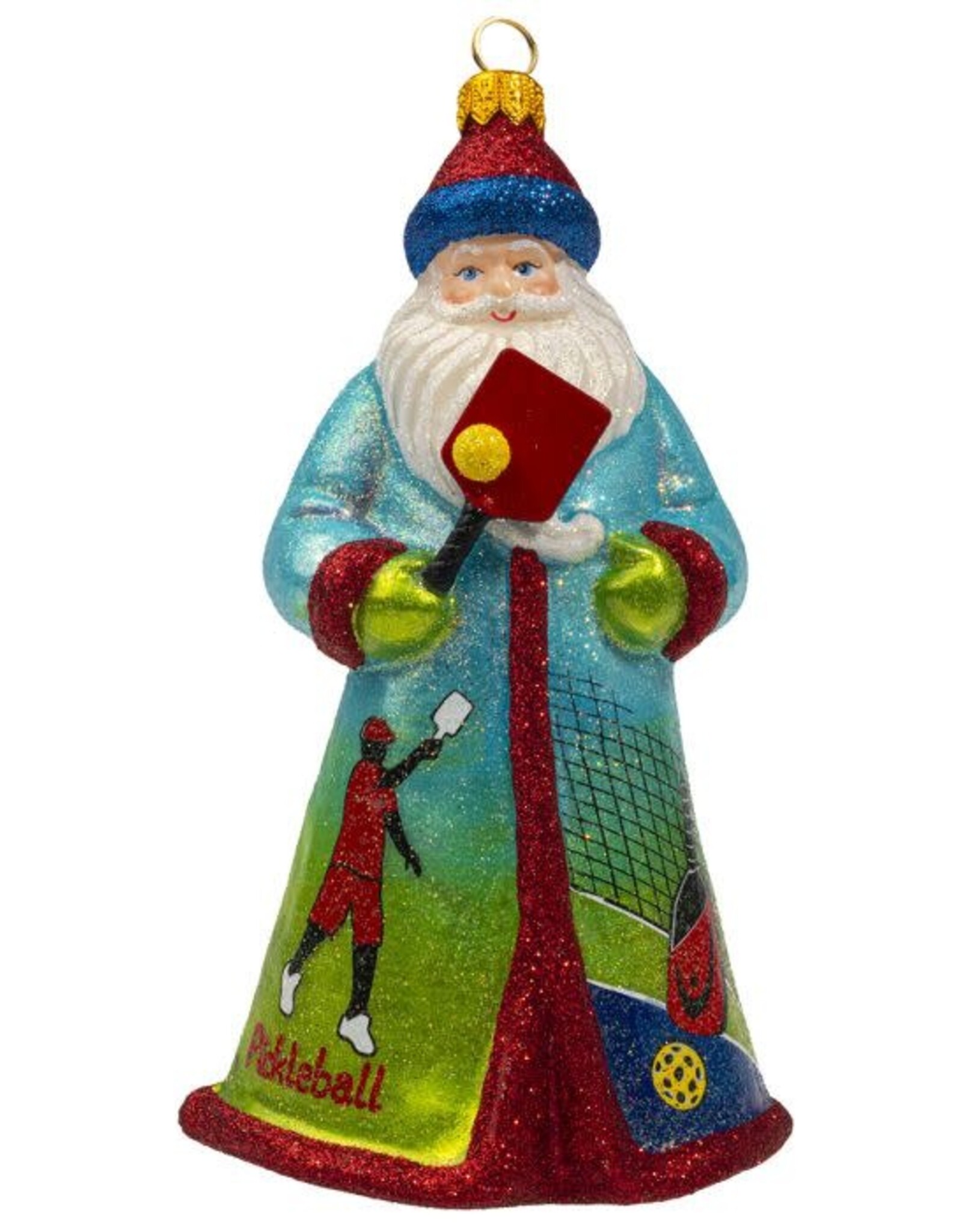 JTW Glitterazzi Pickle Ball Santa