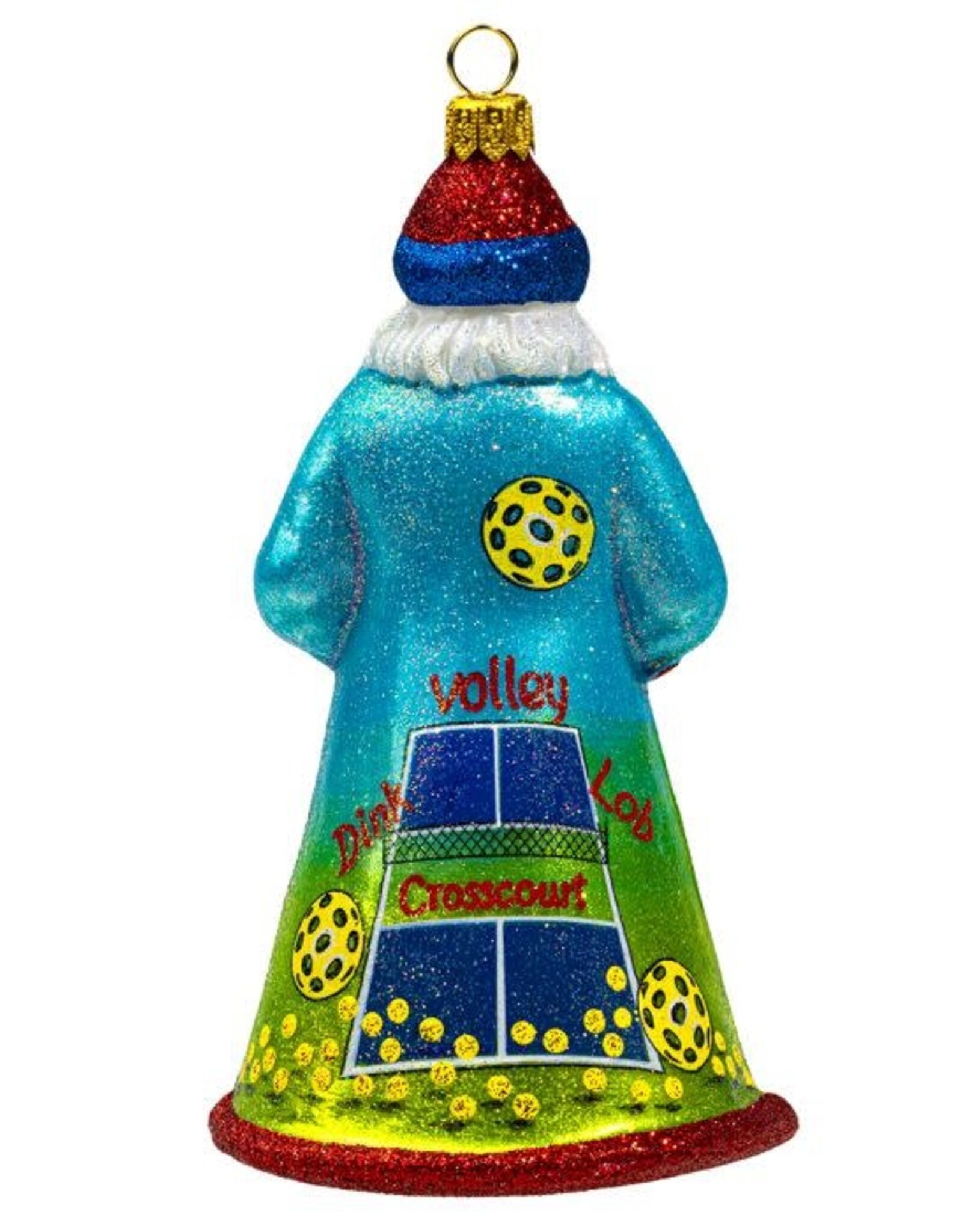 JTW Glitterazzi Pickle Ball Santa