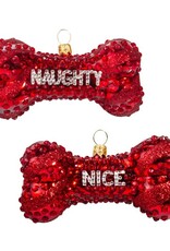 JTW Naughty or Nice Crystal Dog Bone