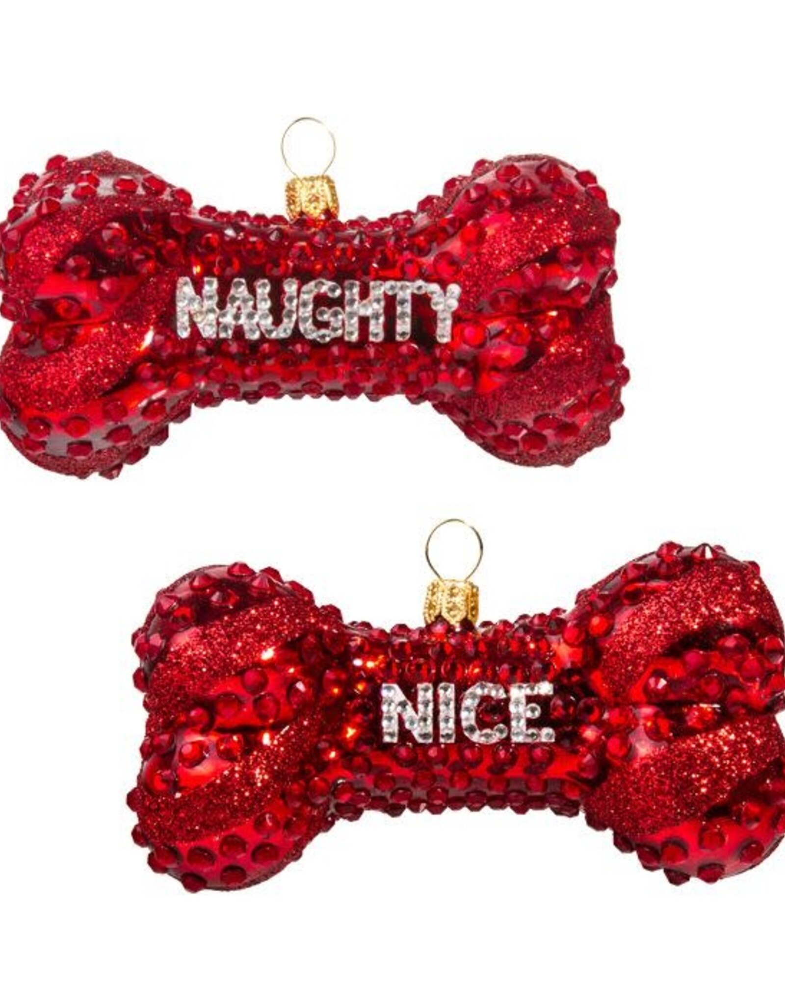 JTW Naughty or Nice Crystal Dog Bone