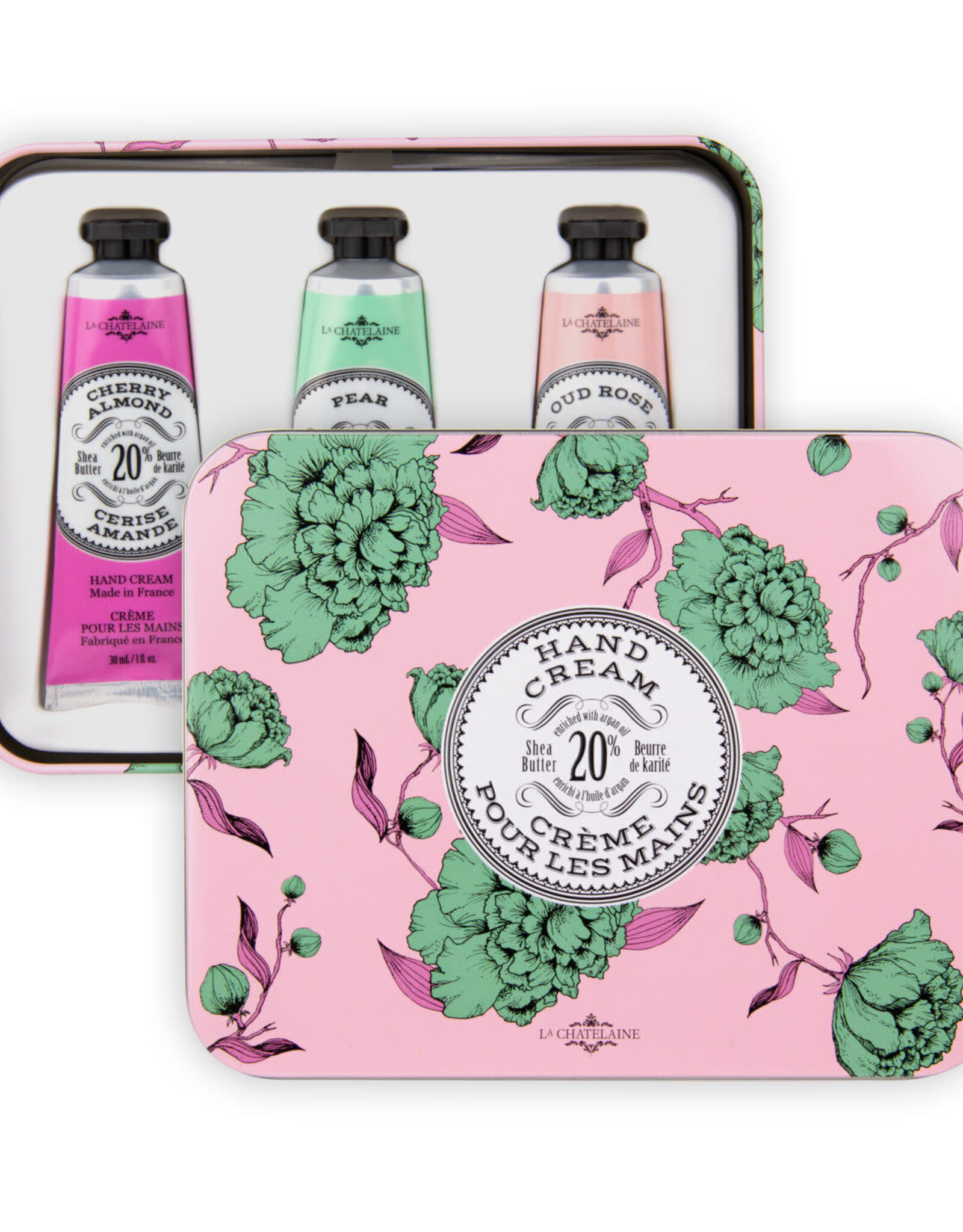 LA-CH Hand Cream Trio - Rose Tin