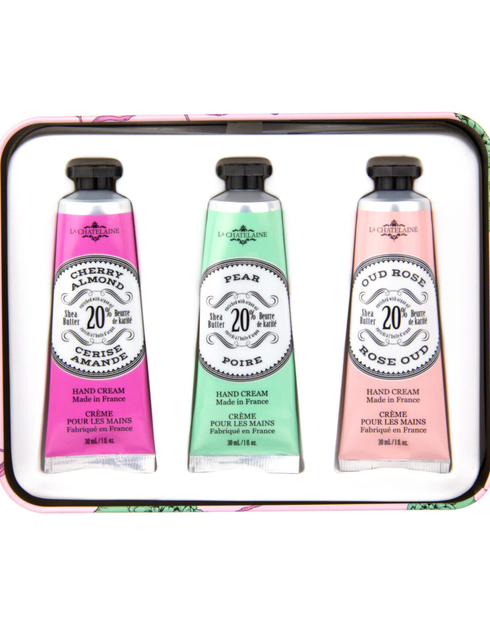 LA-CH Hand Cream Trio - Rose Tin