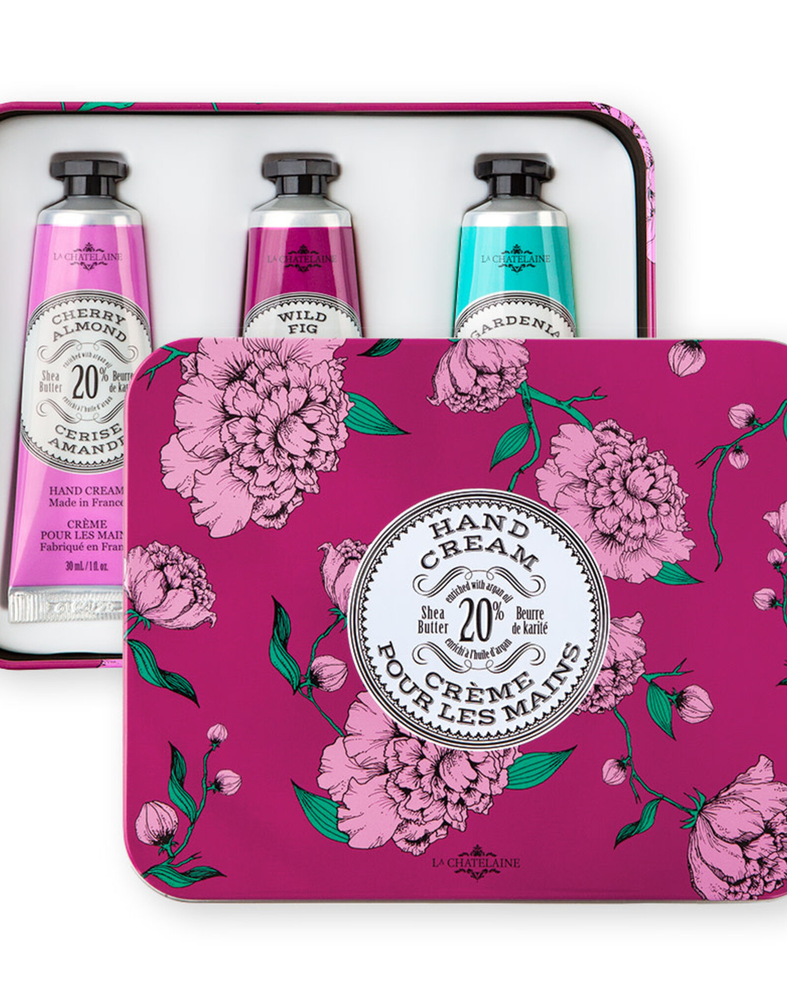 LA-CH Hand Cream Trio - Eggplant Tin