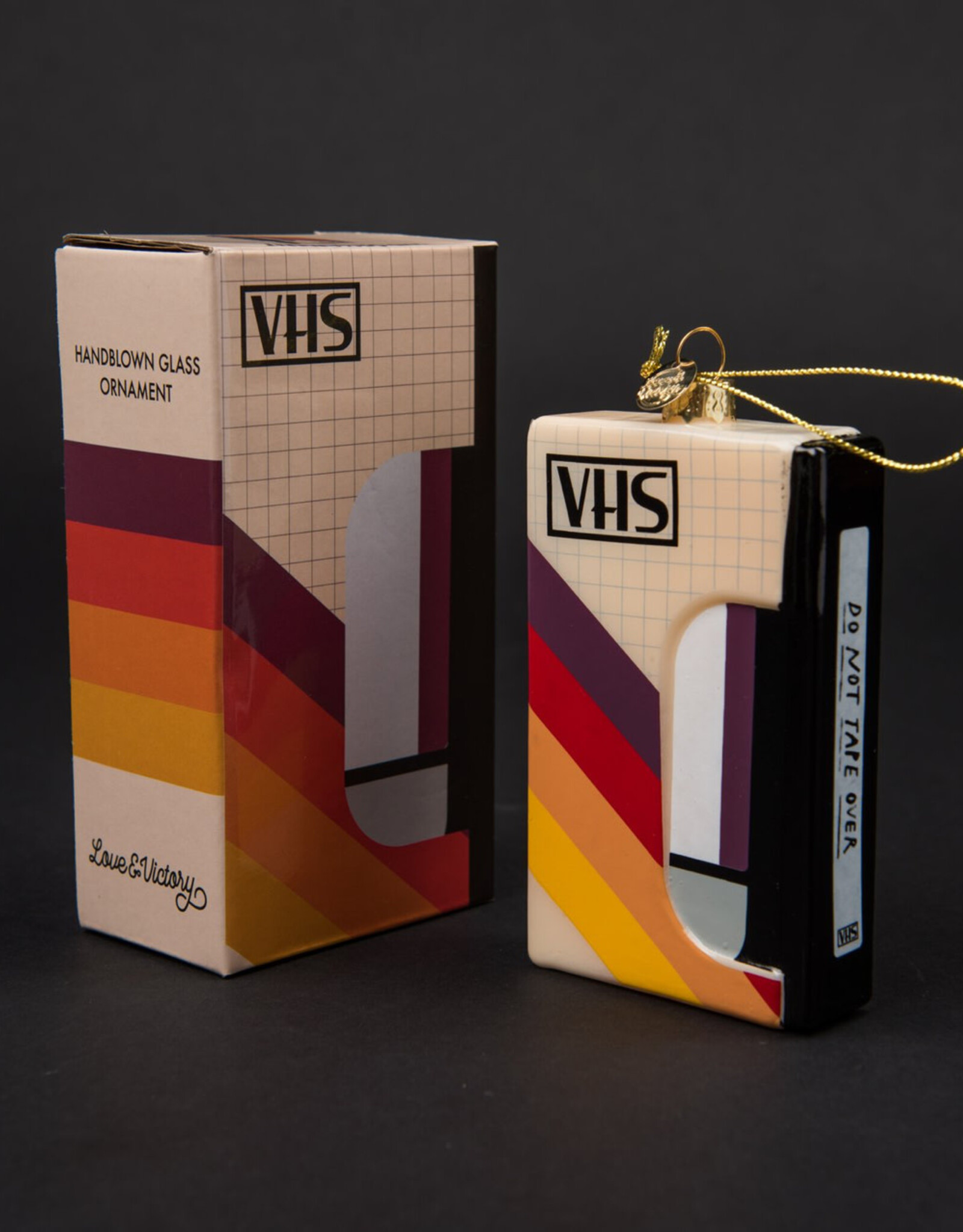Lo-Vi VHS Handblown Glass Ornament