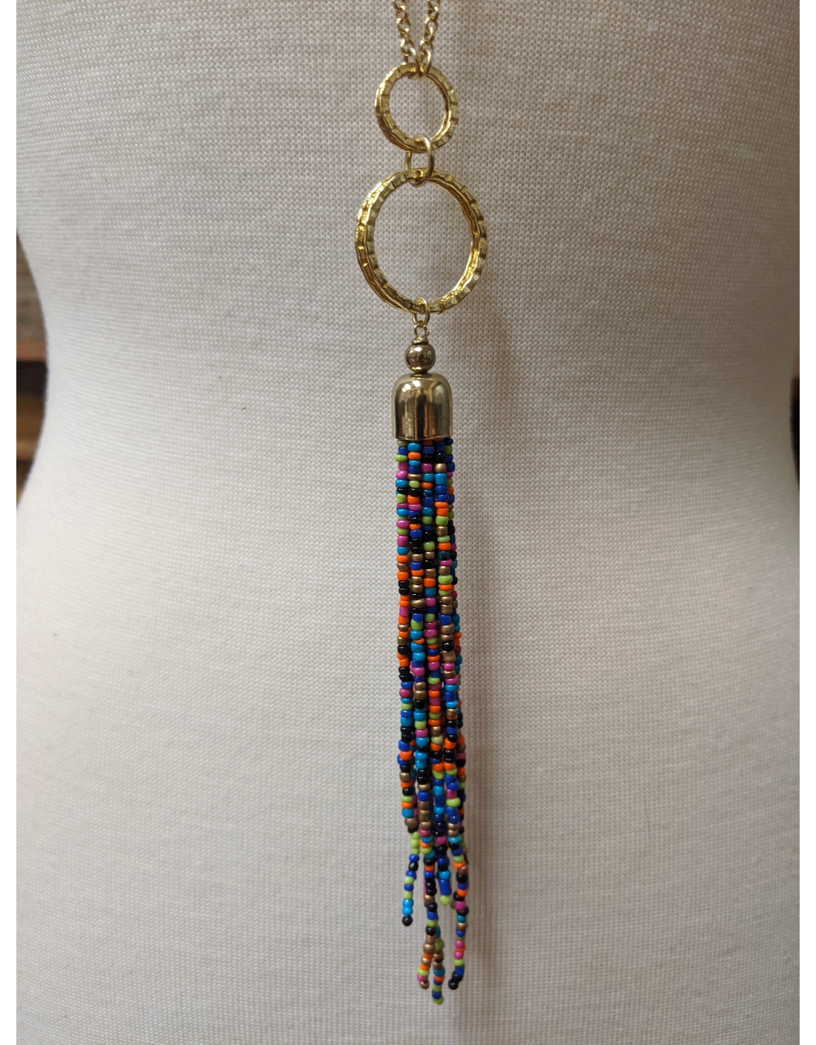 India CLEARANCE Beaded Tassel Necklace, India