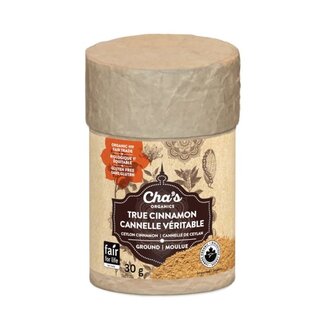 Sri Lanka Cha's Organics Ground True Cinnamon 30g Sri Lanka Cha's Organics Ground True Cinnamon 30g