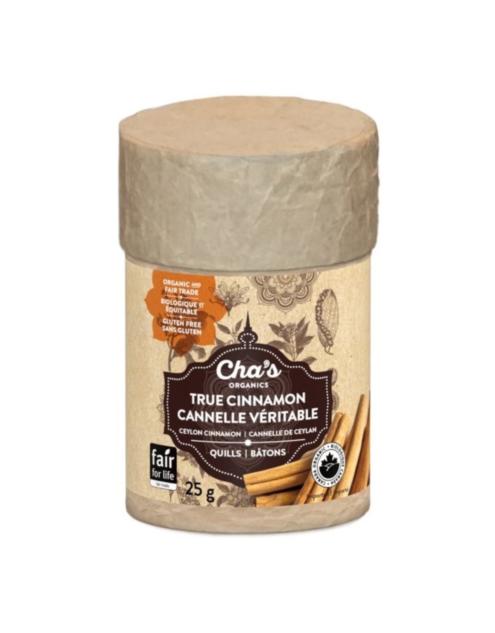 Sri Lanka Cha's Organics True Cinnamon Quills, 25g