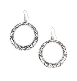 India Selene Silver Hoop Earrings, India