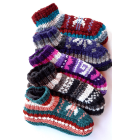 Nepal Fleece Lined Knit Wool Slipper