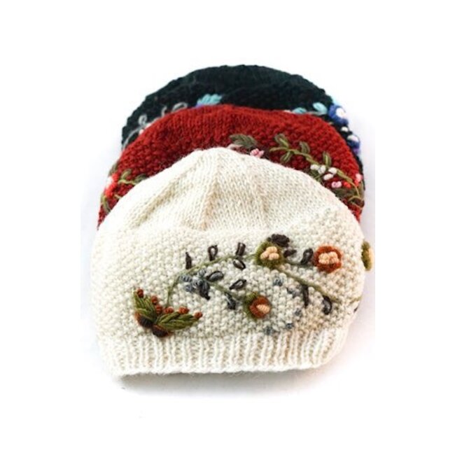 Hat - Embroidered Floral
