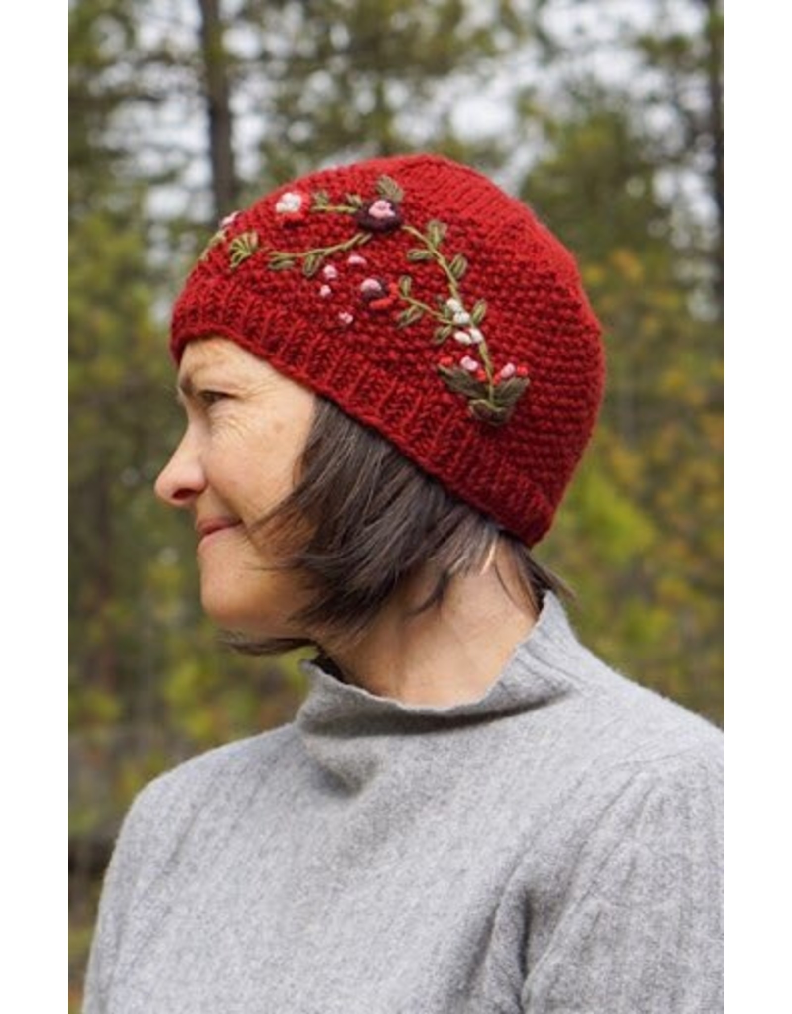 Nepal Embroidered Knit Wool Hat