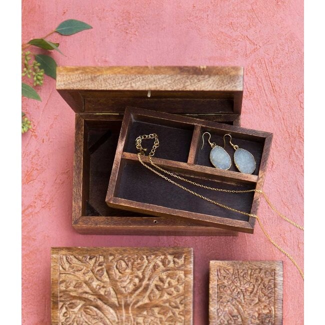 Jewelry Box - Aranyani Tree of Life  w/ Tray