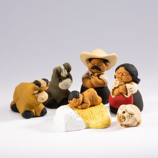 Peru Mini Characato Ceramic Nativity
