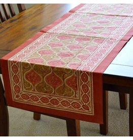 India CLEARANCE Jaipur Palace Block Print Table Runner, 72"/180cm, India