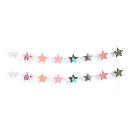 India Metallic Cotton Paper Garland, Assorted styles. India